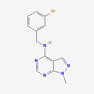 N-[(3-bromophenyl)methyl]-1-methyl-1H-pyrazolo[3,4-d]pyrimidin-4-amine