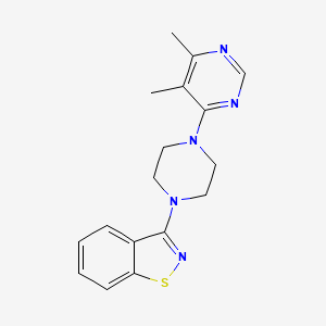 3-[4-(5,6-Dimethylpyrimidin-4-yl)piperazin-1-yl]-1,2-benzothiazole