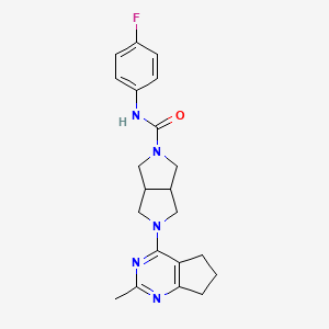 N-(4-fluorophenyl)-5-{2-methyl-5H,6H,7H-cyclopenta[d]pyrimidin-4-yl}-octahydropyrrolo[3,4-c]pyrrole-2-carboxamide