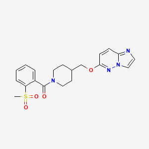 4-({Imidazo[1,2-b]pyridazin-6-yloxy}methyl)-1-(2-methanesulfonylbenzoyl)piperidine