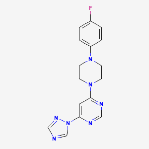 4-[4-(4-fluorophenyl)piperazin-1-yl]-6-(1H-1,2,4-triazol-1-yl)pyrimidine