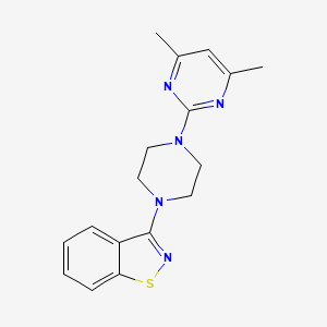 3-[4-(4,6-Dimethylpyrimidin-2-yl)piperazin-1-yl]-1,2-benzothiazole