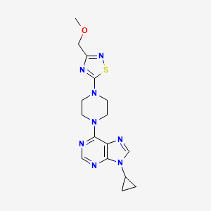 9-cyclopropyl-6-{4-[3-(methoxymethyl)-1,2,4-thiadiazol-5-yl]piperazin-1-yl}-9H-purine