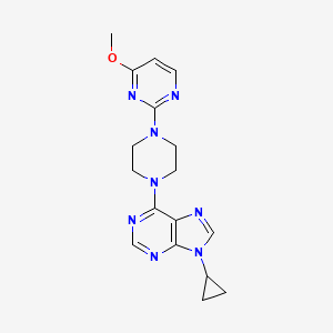 9-cyclopropyl-6-[4-(4-methoxypyrimidin-2-yl)piperazin-1-yl]-9H-purine