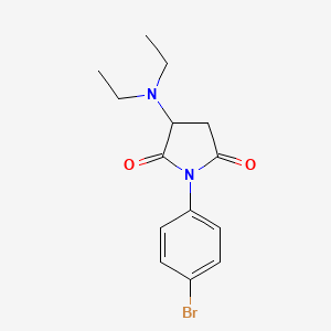 molecular formula C14H17BrN2O2 B1224795 1-(4-Bromophenyl)-3-(diethylamino)pyrrolidine-2,5-dione 