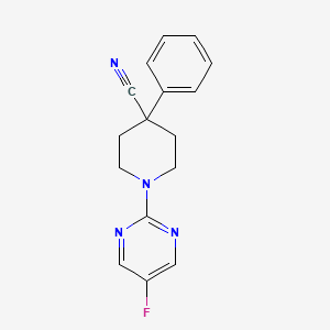 1-(5-Fluoropyrimidin-2-yl)-4-phenylpiperidine-4-carbonitrile