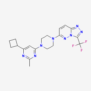 4-Cyclobutyl-2-methyl-6-{4-[3-(trifluoromethyl)-[1,2,4]triazolo[4,3-b]pyridazin-6-yl]piperazin-1-yl}pyrimidine