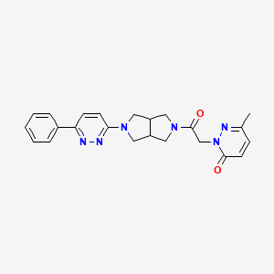 6-Methyl-2-{2-oxo-2-[5-(6-phenylpyridazin-3-yl)-octahydropyrrolo[3,4-c]pyrrol-2-yl]ethyl}-2,3-dihydropyridazin-3-one