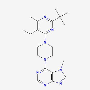 6-[4-(2-tert-butyl-5-ethyl-6-methylpyrimidin-4-yl)piperazin-1-yl]-7-methyl-7H-purine