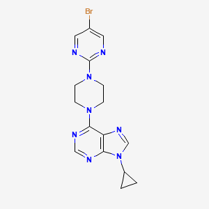 6-[4-(5-bromopyrimidin-2-yl)piperazin-1-yl]-9-cyclopropyl-9H-purine