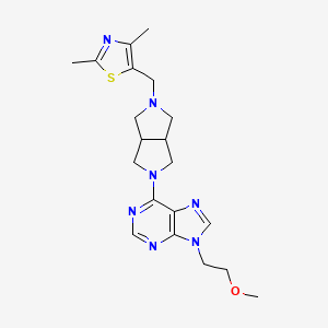 6-{5-[(2,4-dimethyl-1,3-thiazol-5-yl)methyl]-octahydropyrrolo[3,4-c]pyrrol-2-yl}-9-(2-methoxyethyl)-9H-purine