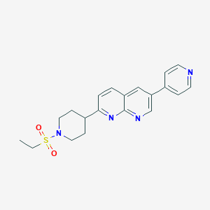 2-[1-(Ethanesulfonyl)piperidin-4-yl]-6-(pyridin-4-yl)-1,8-naphthyridine