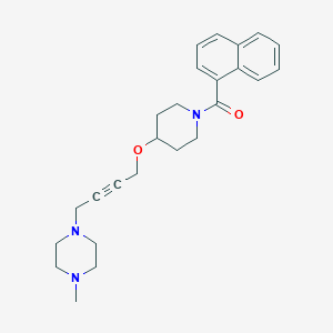 1-Methyl-4-(4-{[1-(naphthalene-1-carbonyl)piperidin-4-yl]oxy}but-2-yn-1-yl)piperazine