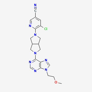 5-chloro-6-{5-[9-(2-methoxyethyl)-9H-purin-6-yl]-octahydropyrrolo[3,4-c]pyrrol-2-yl}pyridine-3-carbonitrile