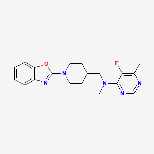 N-{[1-(1,3-benzoxazol-2-yl)piperidin-4-yl]methyl}-5-fluoro-N,6-dimethylpyrimidin-4-amine