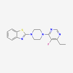 2-[4-(6-Ethyl-5-fluoropyrimidin-4-yl)piperazin-1-yl]-1,3-benzothiazole