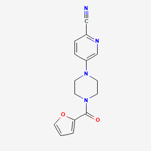 5-[4-(Furan-2-carbonyl)piperazin-1-yl]pyridine-2-carbonitrile