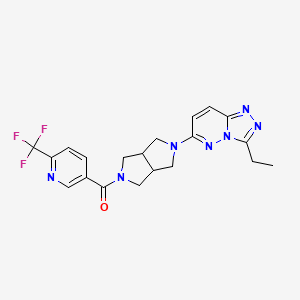 5-(5-{3-Ethyl-[1,2,4]triazolo[4,3-b]pyridazin-6-yl}-octahydropyrrolo[3,4-c]pyrrole-2-carbonyl)-2-(trifluoromethyl)pyridine