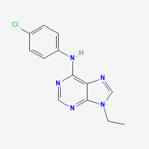 N-(4-chlorophenyl)-9-ethyl-9H-purin-6-amine