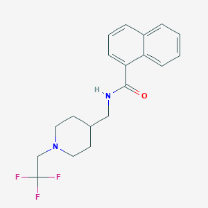 N-{[1-(2,2,2-trifluoroethyl)piperidin-4-yl]methyl}naphthalene-1-carboxamide