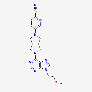 5-{5-[9-(2-methoxyethyl)-9H-purin-6-yl]-octahydropyrrolo[3,4-c]pyrrol-2-yl}pyridine-2-carbonitrile