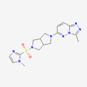 1-methyl-2-[(5-{3-methyl-[1,2,4]triazolo[4,3-b]pyridazin-6-yl}-octahydropyrrolo[3,4-c]pyrrol-2-yl)sulfonyl]-1H-imidazole