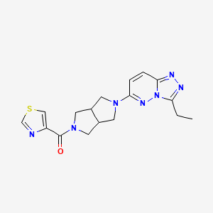 4-(5-{3-Ethyl-[1,2,4]triazolo[4,3-b]pyridazin-6-yl}-octahydropyrrolo[3,4-c]pyrrole-2-carbonyl)-1,3-thiazole