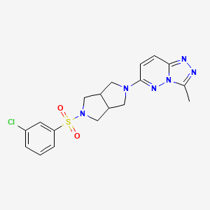 6-[5-(3-Chlorobenzenesulfonyl)-octahydropyrrolo[3,4-c]pyrrol-2-yl]-3-methyl-[1,2,4]triazolo[4,3-b]pyridazine