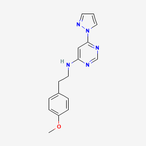 N-[2-(4-methoxyphenyl)ethyl]-6-(1H-pyrazol-1-yl)pyrimidin-4-amine