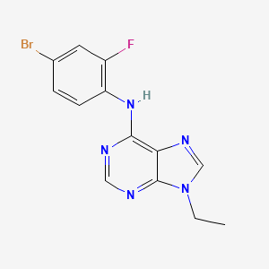 N-(4-bromo-2-fluorophenyl)-9-ethyl-9H-purin-6-amine