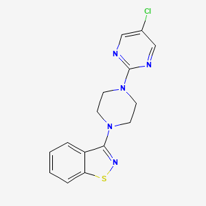 3-[4-(5-Chloropyrimidin-2-yl)piperazin-1-yl]-1,2-benzothiazole