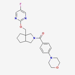 4-[4-(3a-{[(5-Fluoropyrimidin-2-yl)oxy]methyl}-octahydrocyclopenta[c]pyrrole-2-carbonyl)phenyl]morpholine