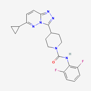 4-{6-cyclopropyl-[1,2,4]triazolo[4,3-b]pyridazin-3-yl}-N-(2,6-difluorophenyl)piperidine-1-carboxamide