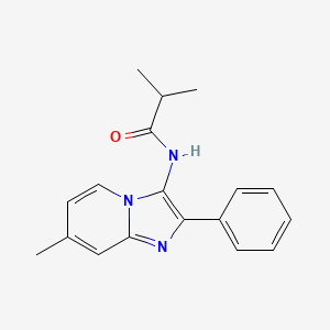 2-Methyl-N-{7-methyl-2-phenylimidazo[1,2-A]pyridin-3-YL}propanamide