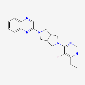 2-[5-(6-Ethyl-5-fluoropyrimidin-4-yl)-octahydropyrrolo[3,4-c]pyrrol-2-yl]quinoxaline