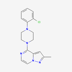 1-(2-Chlorophenyl)-4-{2-methylpyrazolo[1,5-a]pyrazin-4-yl}piperazine