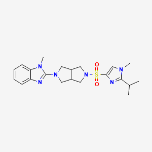 1-methyl-2-(5-{[1-methyl-2-(propan-2-yl)-1H-imidazol-4-yl]sulfonyl}-octahydropyrrolo[3,4-c]pyrrol-2-yl)-1H-1,3-benzodiazole