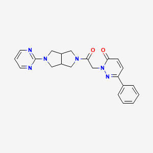 2-{2-Oxo-2-[5-(pyrimidin-2-yl)-octahydropyrrolo[3,4-c]pyrrol-2-yl]ethyl}-6-phenyl-2,3-dihydropyridazin-3-one