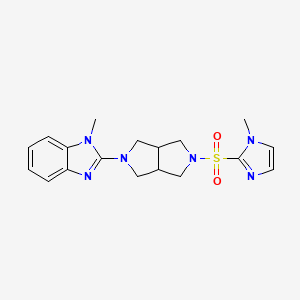 1-methyl-2-{5-[(1-methyl-1H-imidazol-2-yl)sulfonyl]-octahydropyrrolo[3,4-c]pyrrol-2-yl}-1H-1,3-benzodiazole