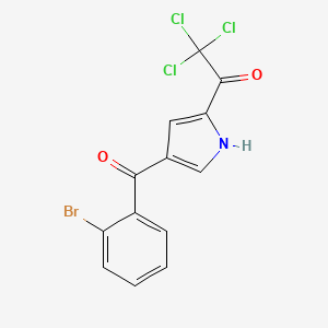 molecular formula C13H7BrCl3NO2 B1224848 1-[4-(2-溴苯甲酰)-1H-吡咯-2-基]-2,2,2-三氯-1-乙酮 CAS No. 477852-47-4