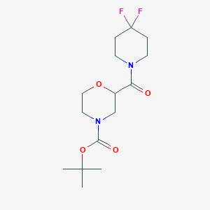 Tert-butyl 2-(4,4-difluoropiperidine-1-carbonyl)morpholine-4-carboxylate