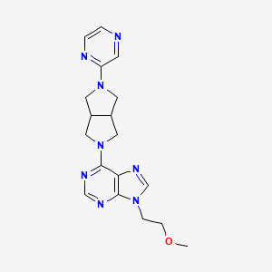 9-(2-methoxyethyl)-6-[5-(pyrazin-2-yl)-octahydropyrrolo[3,4-c]pyrrol-2-yl]-9H-purine