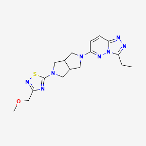 5-(5-{3-Ethyl-[1,2,4]triazolo[4,3-b]pyridazin-6-yl}-octahydropyrrolo[3,4-c]pyrrol-2-yl)-3-(methoxymethyl)-1,2,4-thiadiazole