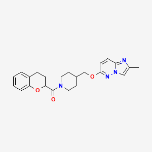 1-(3,4-dihydro-2H-1-benzopyran-2-carbonyl)-4-[({2-methylimidazo[1,2-b]pyridazin-6-yl}oxy)methyl]piperidine