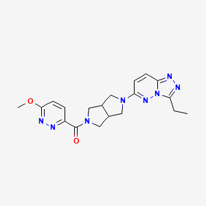 3-(5-{3-Ethyl-[1,2,4]triazolo[4,3-b]pyridazin-6-yl}-octahydropyrrolo[3,4-c]pyrrole-2-carbonyl)-6-methoxypyridazine