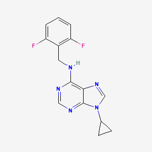 9-cyclopropyl-N-[(2,6-difluorophenyl)methyl]-9H-purin-6-amine