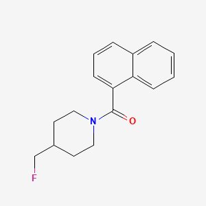 molecular formula C17H18FNO B12248661 4-(Fluoromethyl)-1-(naphthalene-1-carbonyl)piperidine 