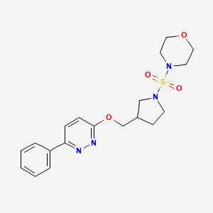 4-[(3-{[(6-Phenylpyridazin-3-yl)oxy]methyl}pyrrolidin-1-yl)sulfonyl]morpholine