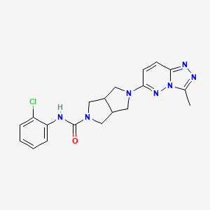 N-(2-chlorophenyl)-5-{3-methyl-[1,2,4]triazolo[4,3-b]pyridazin-6-yl}-octahydropyrrolo[3,4-c]pyrrole-2-carboxamide