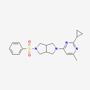 4-[5-(Benzenesulfonyl)-octahydropyrrolo[3,4-c]pyrrol-2-yl]-2-cyclopropyl-6-methylpyrimidine